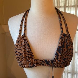 Montce Tigre Micro Scrunch Dopio Bikini Top